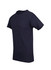 A navy blue marl crew neck T-shirt with short sleeves. It features a logo on the front.