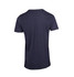 A unisex navy marl crew neck T-shirt with short sleeves and a plain back design.