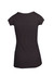 A women's dark grey marl scoop neck T-shirt with short sleeves and a fitted silhouette. Features a logo.