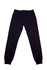 Brushed fleece track pants in dark navy with a ribbed waistband and cuffs, featuring a discreet logo.