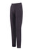 Brushed fleece track pants in black, featuring a waistband and zippered side pockets. Includes a logo on the design.