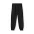 Men's three-layer track pants in black, featuring an elastic waistband and side pockets, with a logo on the waistband.