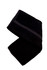 A black bamboo hand towel folded neatly, featuring a textured stripe. It has a simple, modern design and branding.