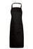 Poly Cotton Aprons, Bib Style, W86xL94cm (With adjustable neck strap and pocket, Black)