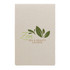 A cream-colored sticky note pad featuring a green logo with leaves and the text "Zen Spa & Beauty Lounge."