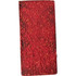 A block of chocolate-covered dried raspberries, featuring a vibrant red colour and textured surface.