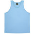 A light blue singlet with a logo, designed for kids. It features a classic sleeveless style.