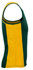 A green and yellow singlet featuring a tight fit and a branded logo. Ideal for casual or active wear.