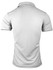 A white polo shirt featuring a simple design with contrasting trim and a collar, displaying no visible branding.