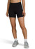 High-rise black legging shorts with a smooth waistband, featured on a model wearing grey sports shoes.