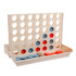 A wheat straw Connect Four game featuring a beige board with red and blue discs in play. Includes a storage tray.