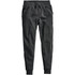 A pair of dark grey women's track pants with an elastic waistband and side pockets. Suitable for casual wear.