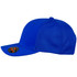 A blue Stealth Mesh Flex Cap with a mesh back and a logo on the side.