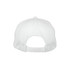 A white Stealth Mesh Flex Cap featuring a mesh design and a rear adjustable strap.