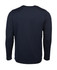 A long-sleeved T-shirt in navy blue with a smooth texture and a simple design. It features a logo on the back.