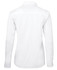 A white long-sleeve poplin shirt for ladies, featuring a back view with a smooth finish and collar.