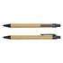 A Kraft Pen featuring a natural brown paper barrel and black plastic accents, designed for writing.