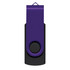 A Helix 4GB Mix & Match Flash Drive featuring a sleek black and purple design.