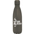 A drink bottle in olive green with a branding logo and a sleek, insulated design. 500ml capacity.