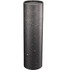 A drink bottle in a sleek black finish with a textured surface, featuring a logo. Copper vacuum insulated, 650ml capacity.