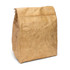 A kraft paper lunch bag with a simple, unadorned design, featuring a fold-over top.