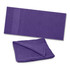 A purple Dune Beach Towel, displaying both a folded and unfolded view, designed for leisure and outdoor use.