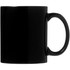 A black ceramic coffee mug, 325ml size, presented in a folded box and featuring a logo.