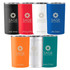 A drink bottle set featuring Sherpa Vacuum Tumblers in black, red, blue, orange, white, and silver, each with a logo.