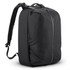 A black gym bag with a sleek design, featuring a single zip closure and adjustable shoulder straps.