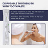 Disposable toothbrush set