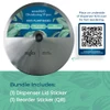 Reorder and Benefit Stickers for Wipes Floor Dispenser