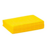Yellow industrial cleaning cloths with puckered surface for dust attraction