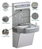 Wall mounted Elkay drinking fountain with bottle filler