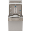 ADA compliant bottle filling station with cooler Elkay