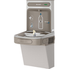 Wall mounted water fountain with bottle filler