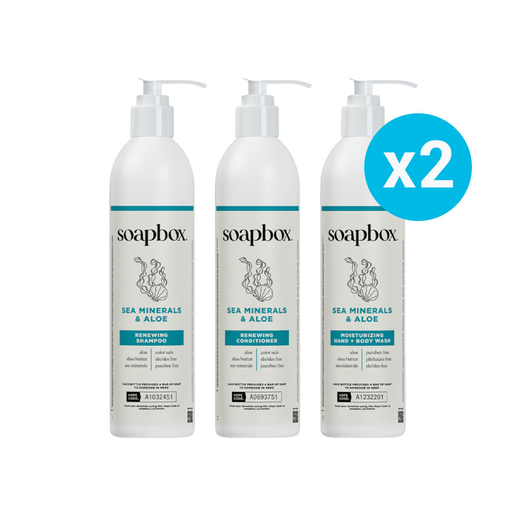 Soapbox Sea Minerals & Blue Iris Bath & Body Care with DoveLok