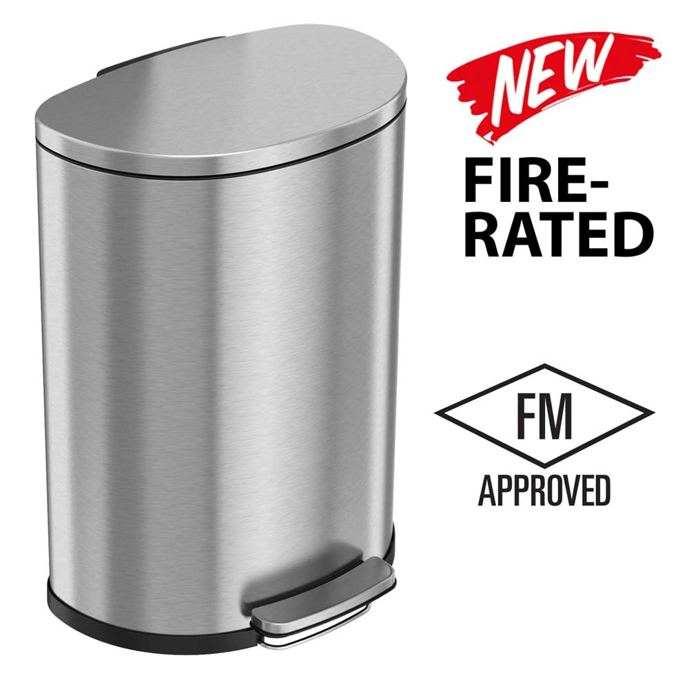 HLS Commercial Step Series Trash Can - Thumbnail 4