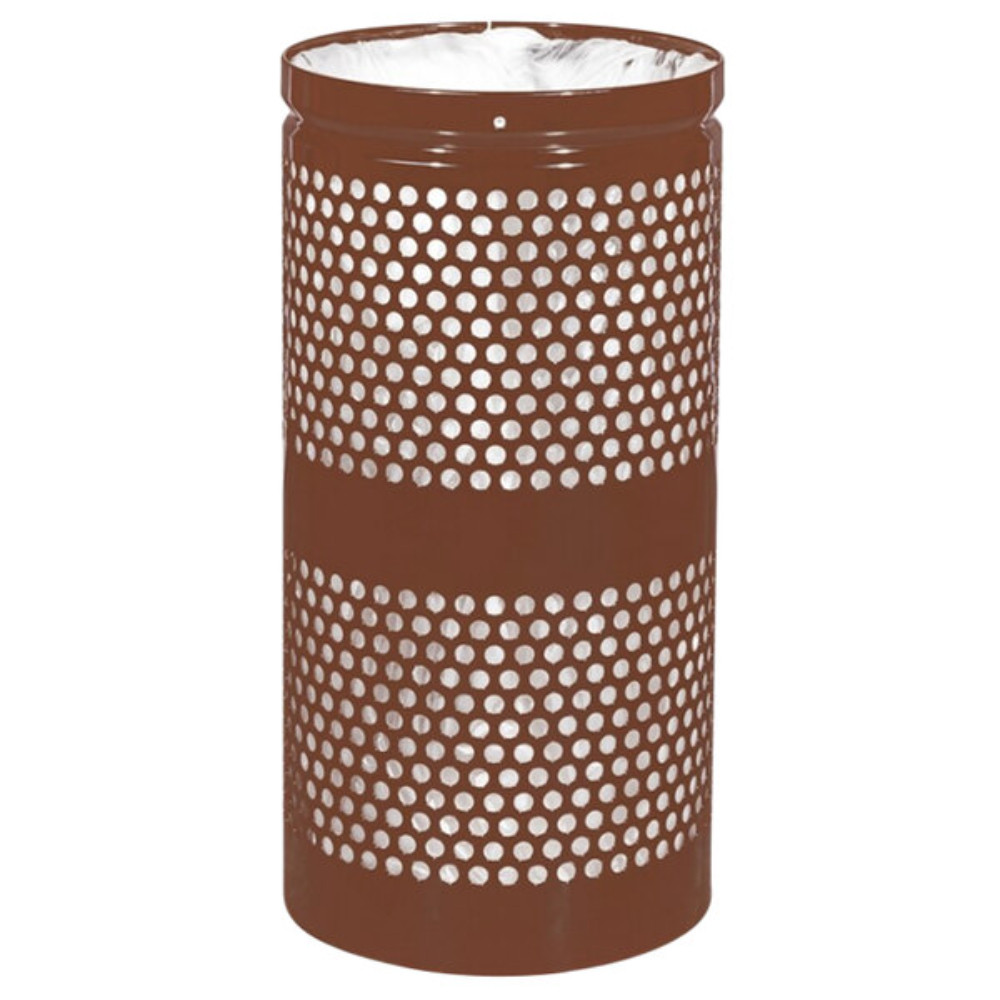 10 Gallon Outdoor Trash Can - Commercial Grade Aluminum, Rust-Proof With 10-Year Warranty