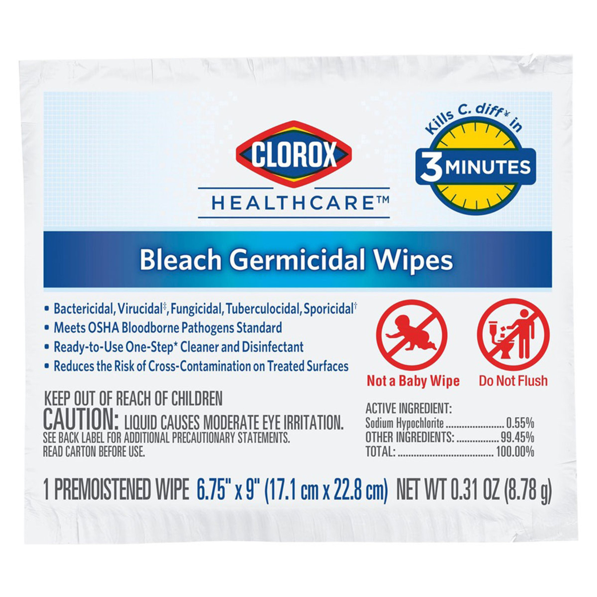 Clorox Healthcare Wipes Bleach Wipes