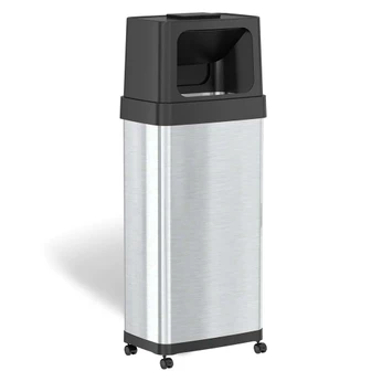 Side Push Open Trash Can