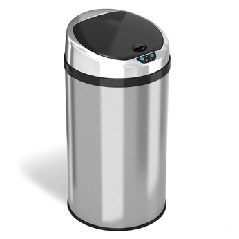 Round Sensor Stainless Steel Trash Can
