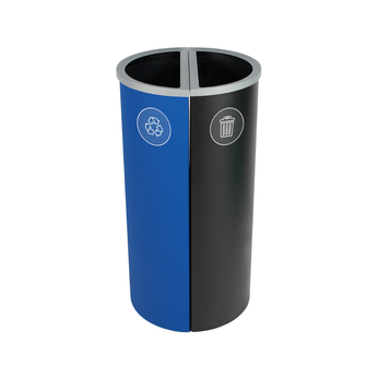 Busch Systems 16 Gallon Spectrum Dual Receptacle For Recycle Bin And Trash Can