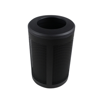 Busch Systems Toronto Steel Mesh Outdoor Trash Can