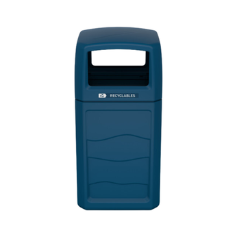 Canopy Lid Weather Protected Recycling Bin