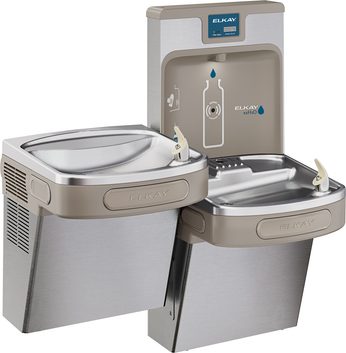 ELKAY EZ H20 Bottle Filling Station, Bi-Level LZ Cooler, Stainless Steel, LZSTL8WSSP (ELK-LZSTL8WSSP)