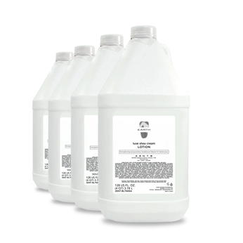 Case of 4 Zents Earth Lotion gallon bottles with grounding earthy fragrance