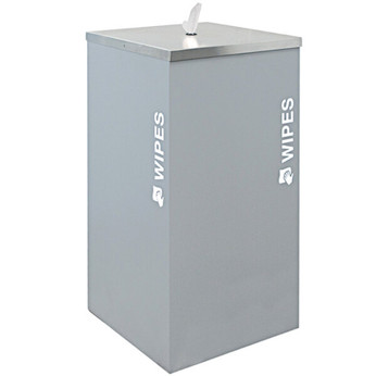 Touch-Free Gray Bucket Wipe Dispenser - Prevent Cross-Contamination