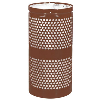 Durable 10 Gallon Gloss Waste Bin for Outdoor Spaces