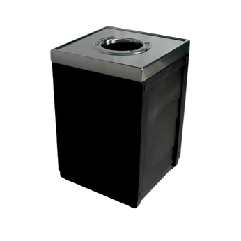 Busch Systems Evolve 50 Gallon Black Trash Can For Cans And Bottles