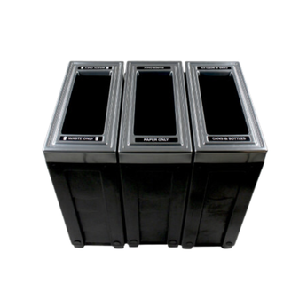 Modular Trash Receptacle For Indoor Public Spaces